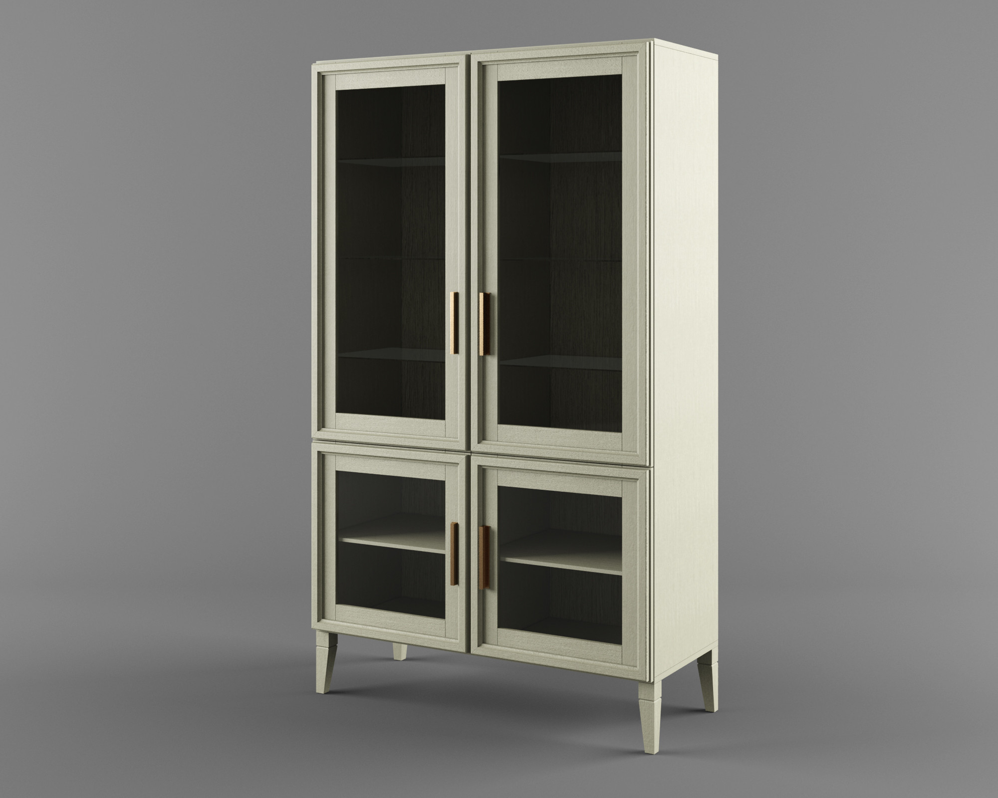 Шкаф с витриной d 4 из коллекции ЧАРЛИ ВМФ 1503