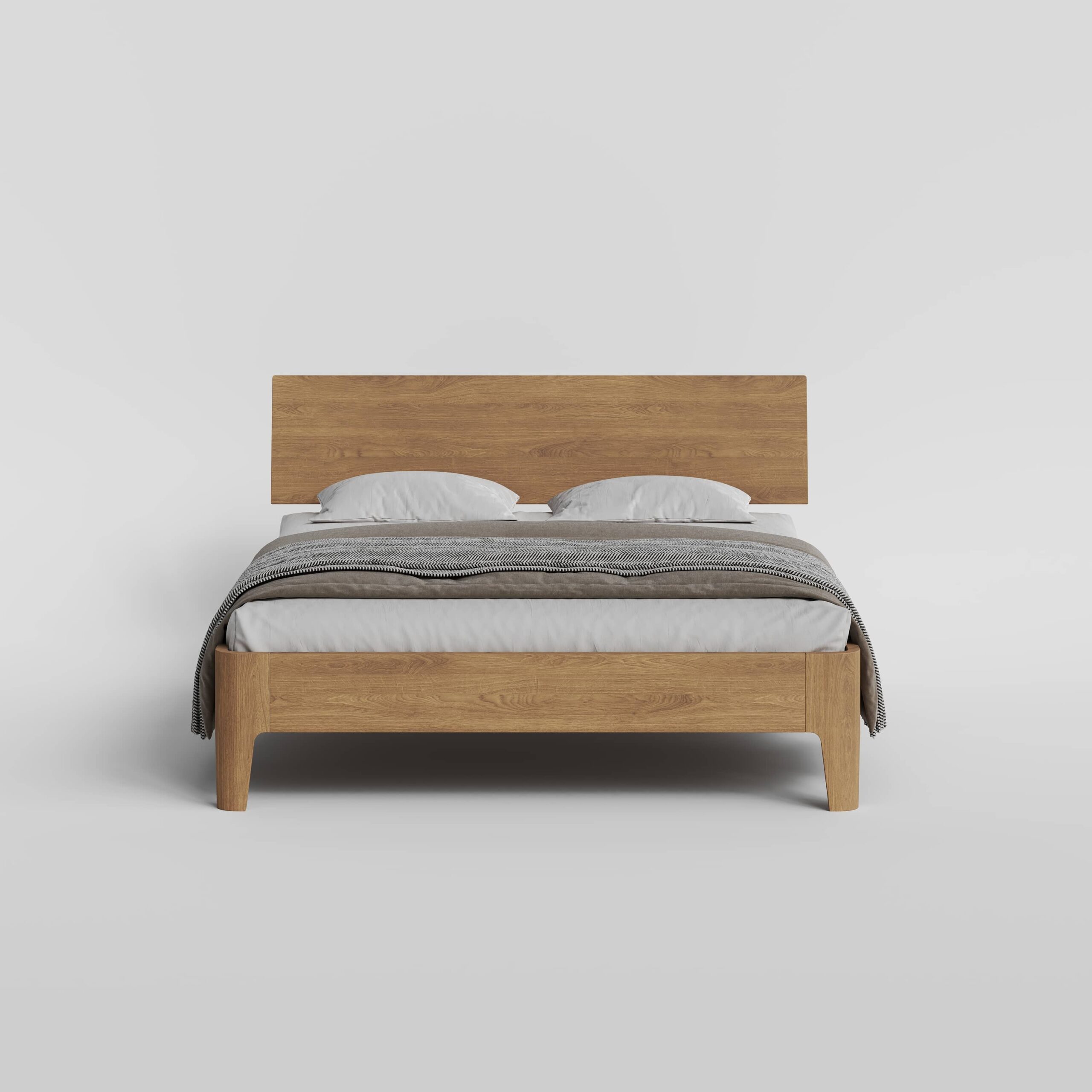 Кровать luna modern срощенный дуб с/м 160х200