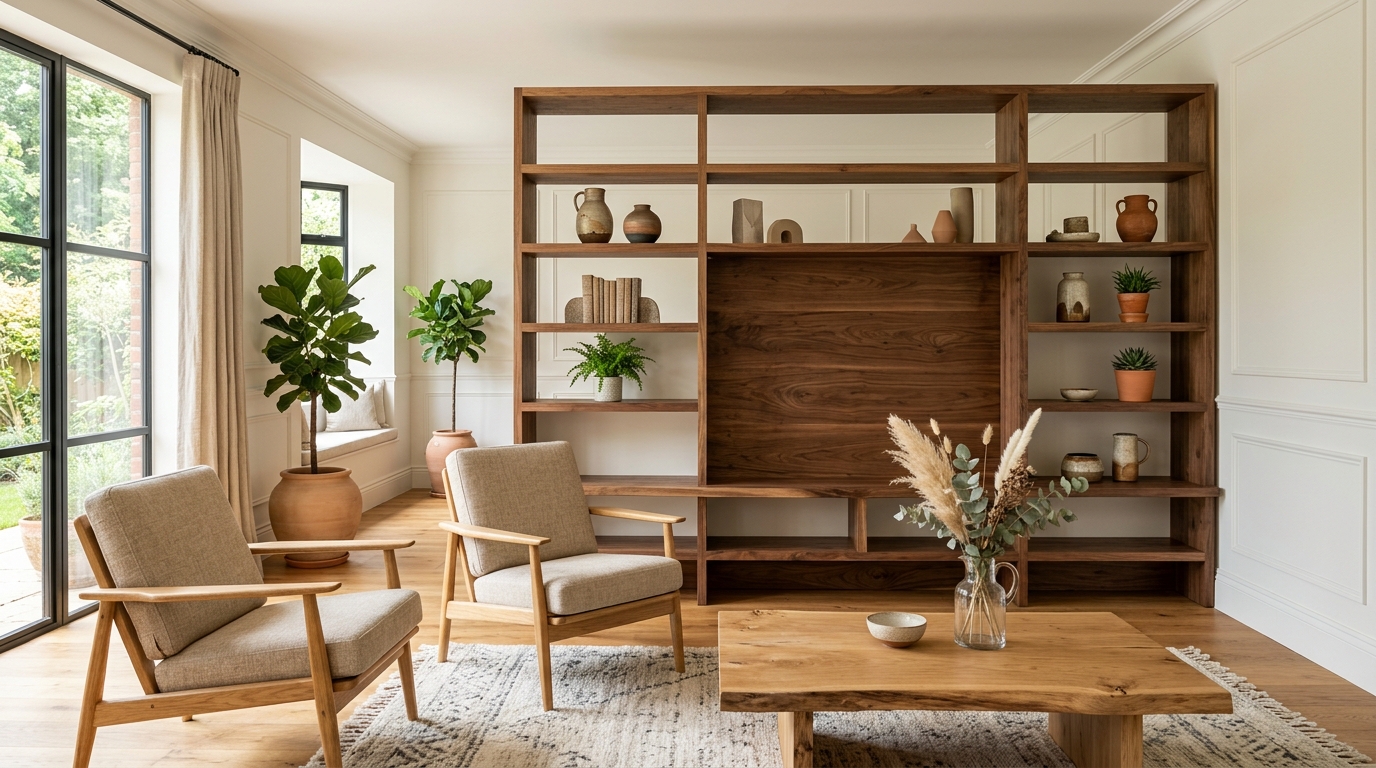 Мебель из массива как альтернатива встроенным гипсокартонным решениям